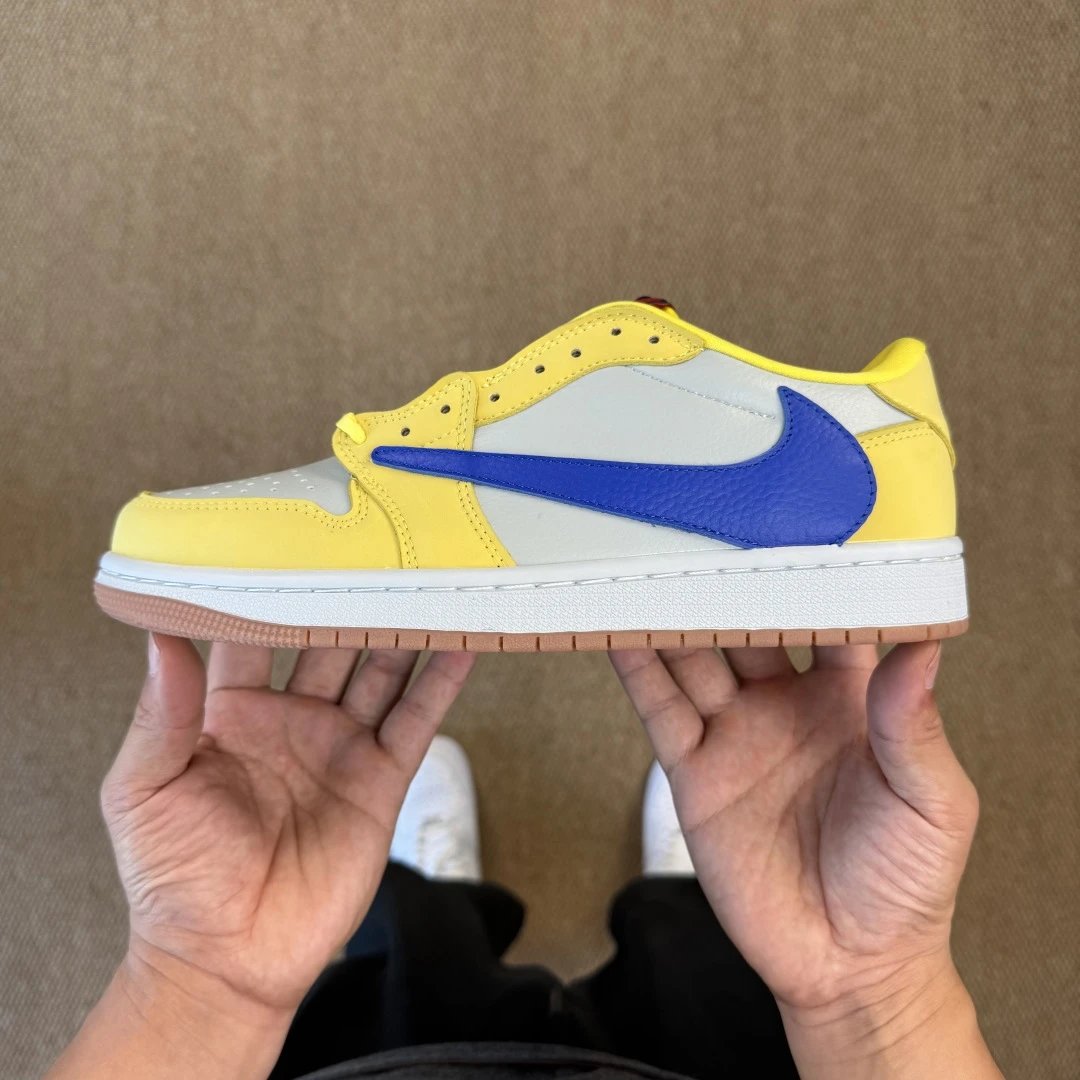Nike Air Jordan Low Yellow Blue Shoes