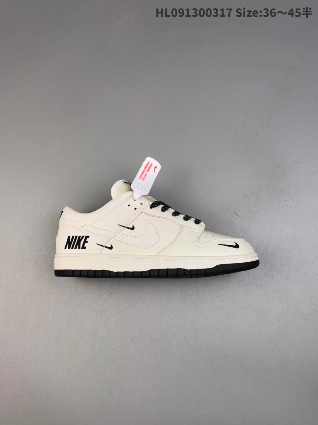 Nike Men’s White Black Casual Leather Sneakers HL091300317
