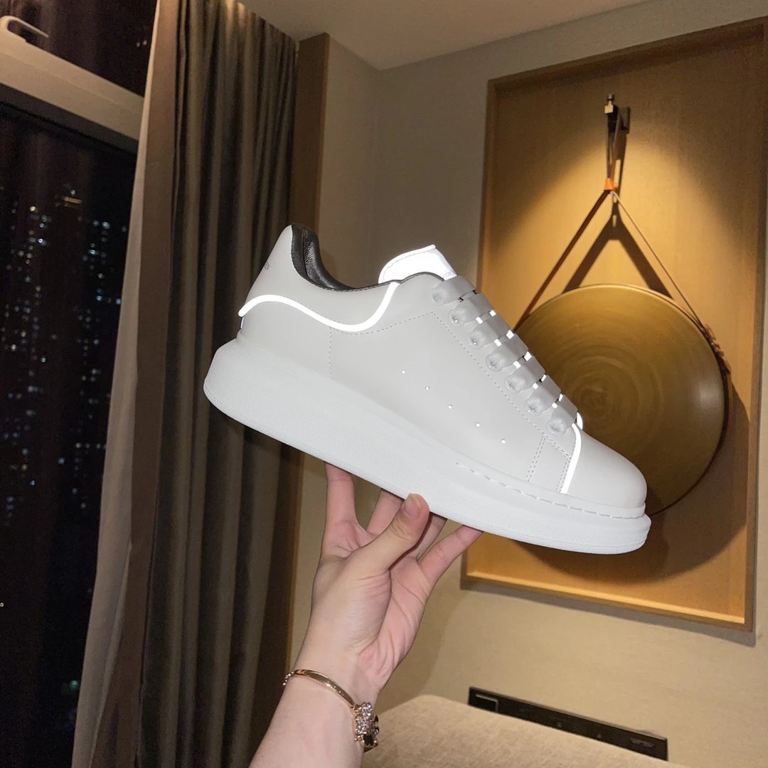 Alexander McQUEEN White Reflective Oversized Sneakers
