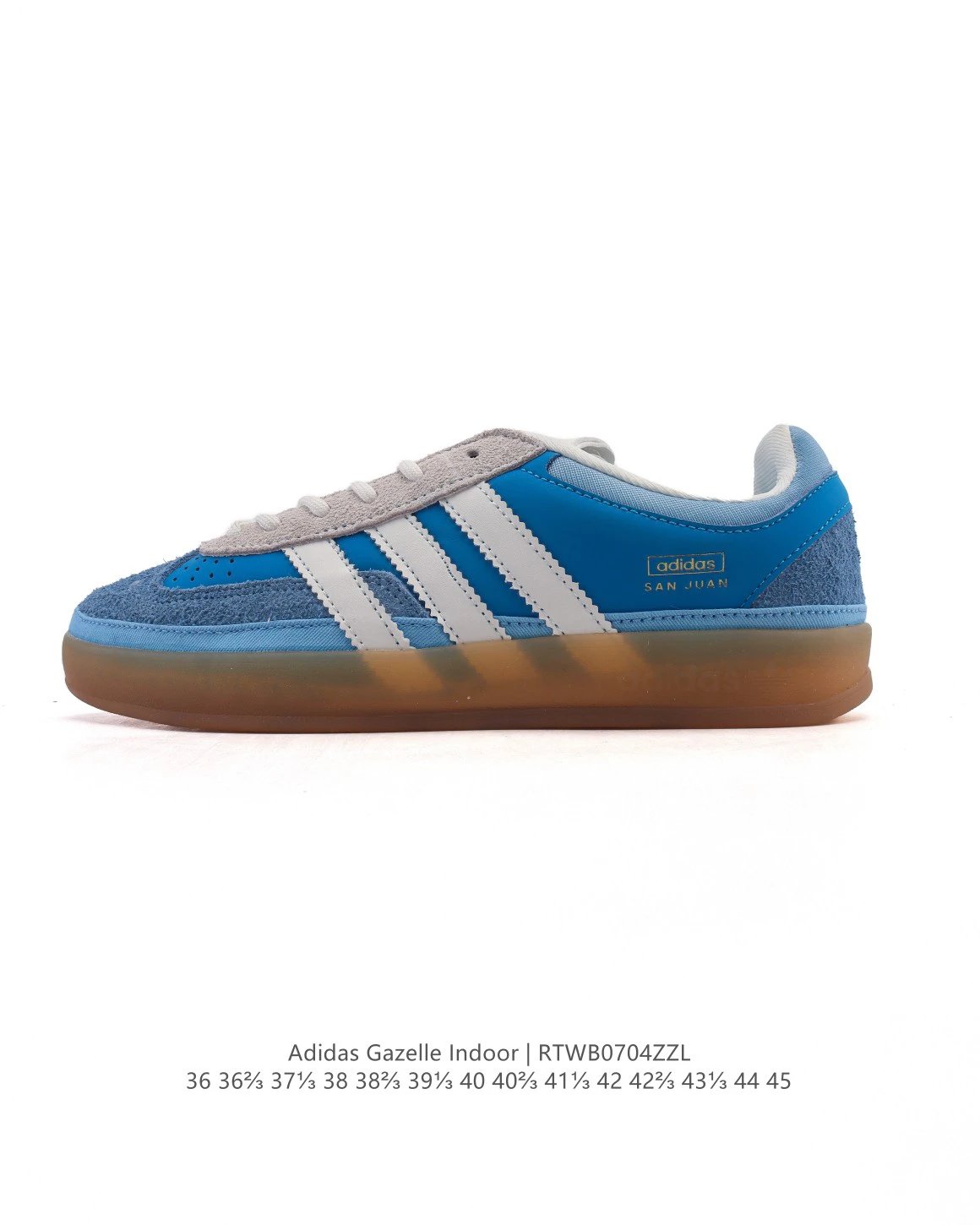 Adidas Gazelle Indoor Blue Suede Sneakers