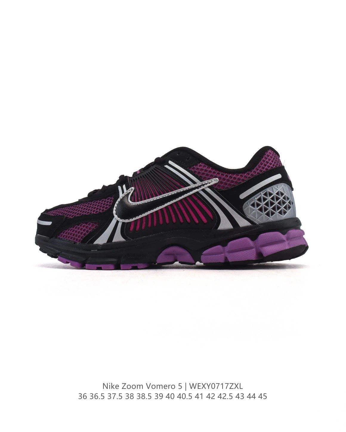 Nike Zoom Vomero 5 Purple Black Running Shoes