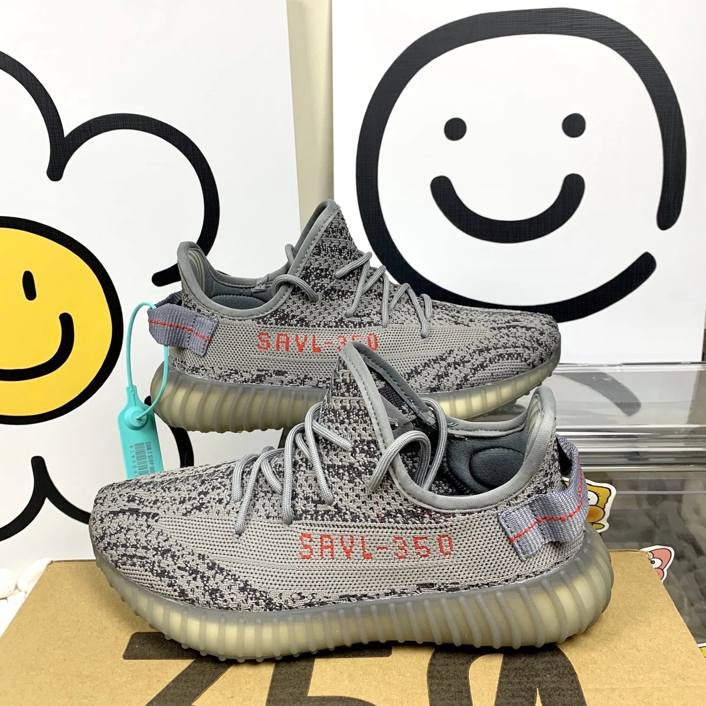 Yeezy Boost 350 V2 Gray Running Shoes Fashion Sneakers