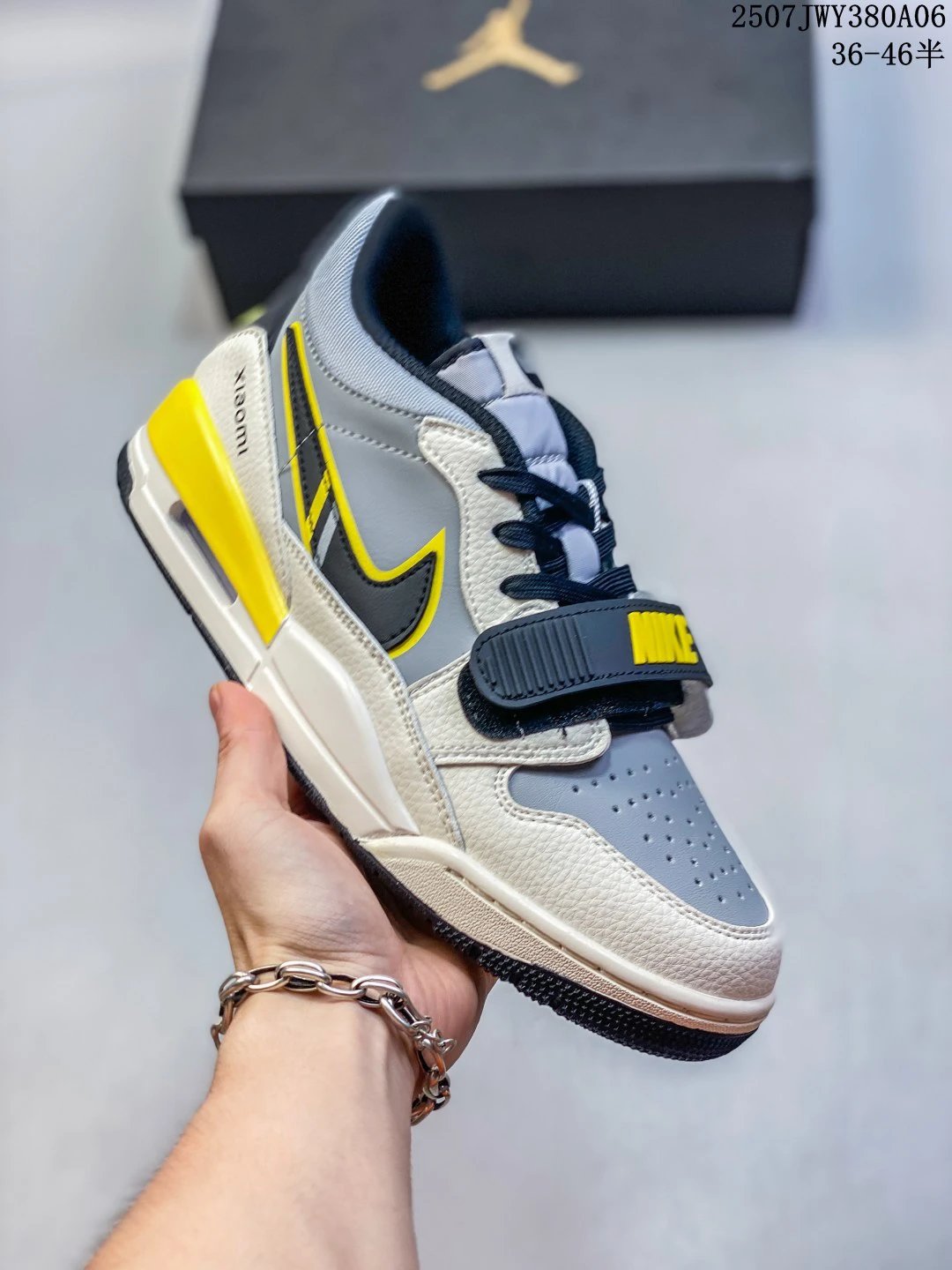 Nike Air Jordan Grey Yellow Mens Sneakers 36–46
