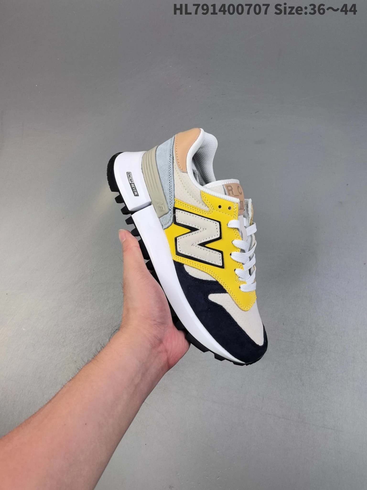New Balance HL791400707 Yellow Navy Casual Sneakers