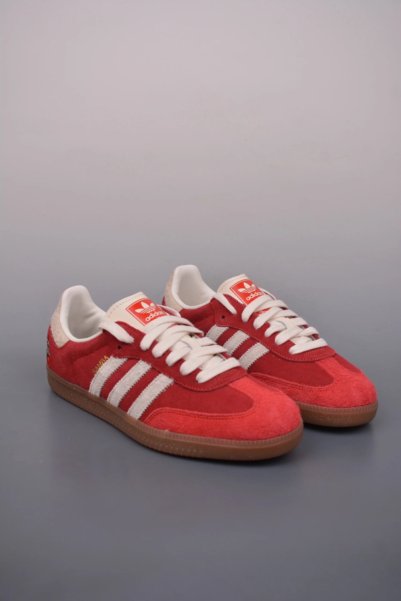 Adidas Samba Red Suede Retro Sneakers Shoes