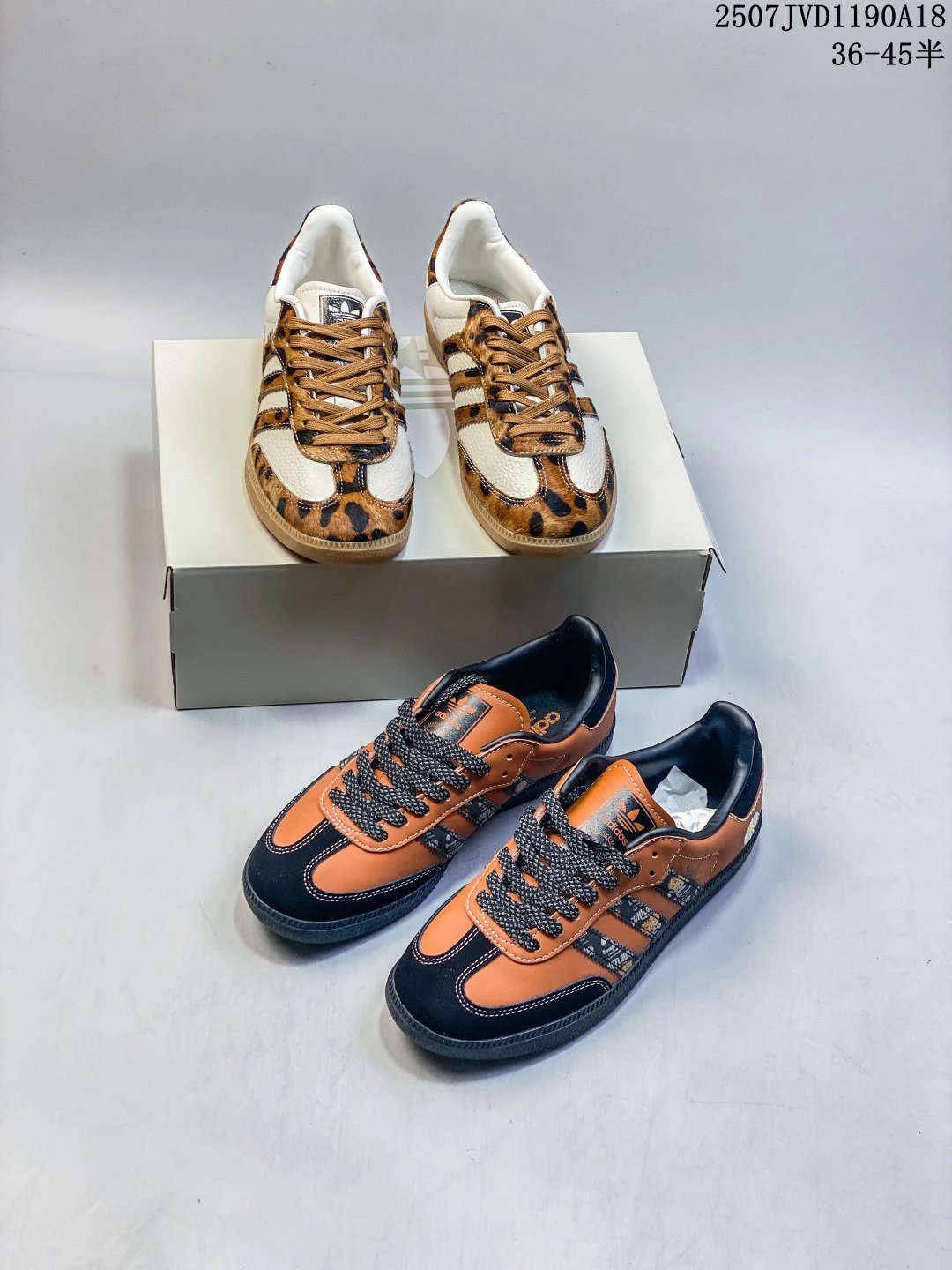 Adidas Leopard Orange Casual Sneakers Shoes 36-45