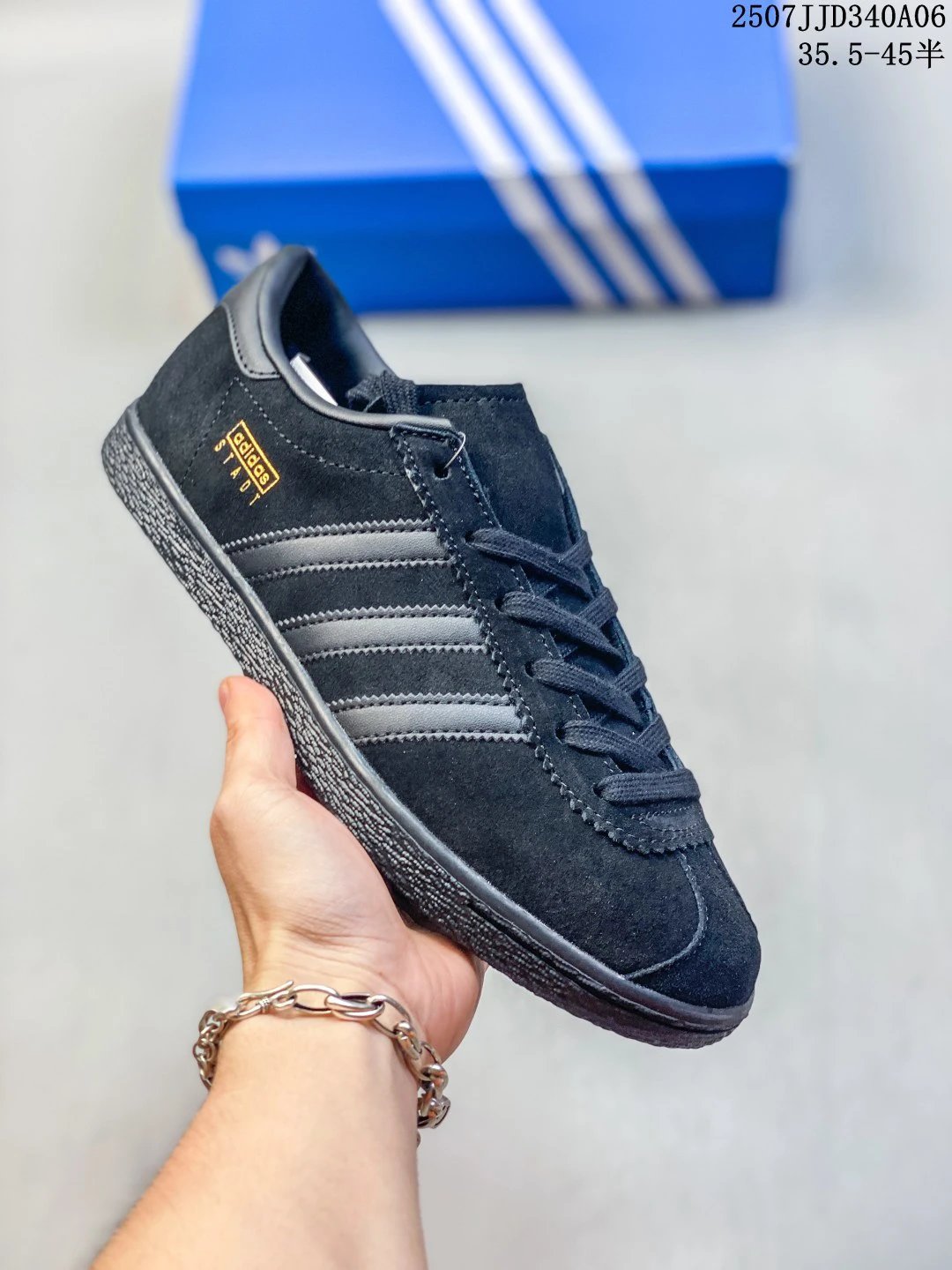 Adidas Stadil Classic Black Suede Casual Sneakers