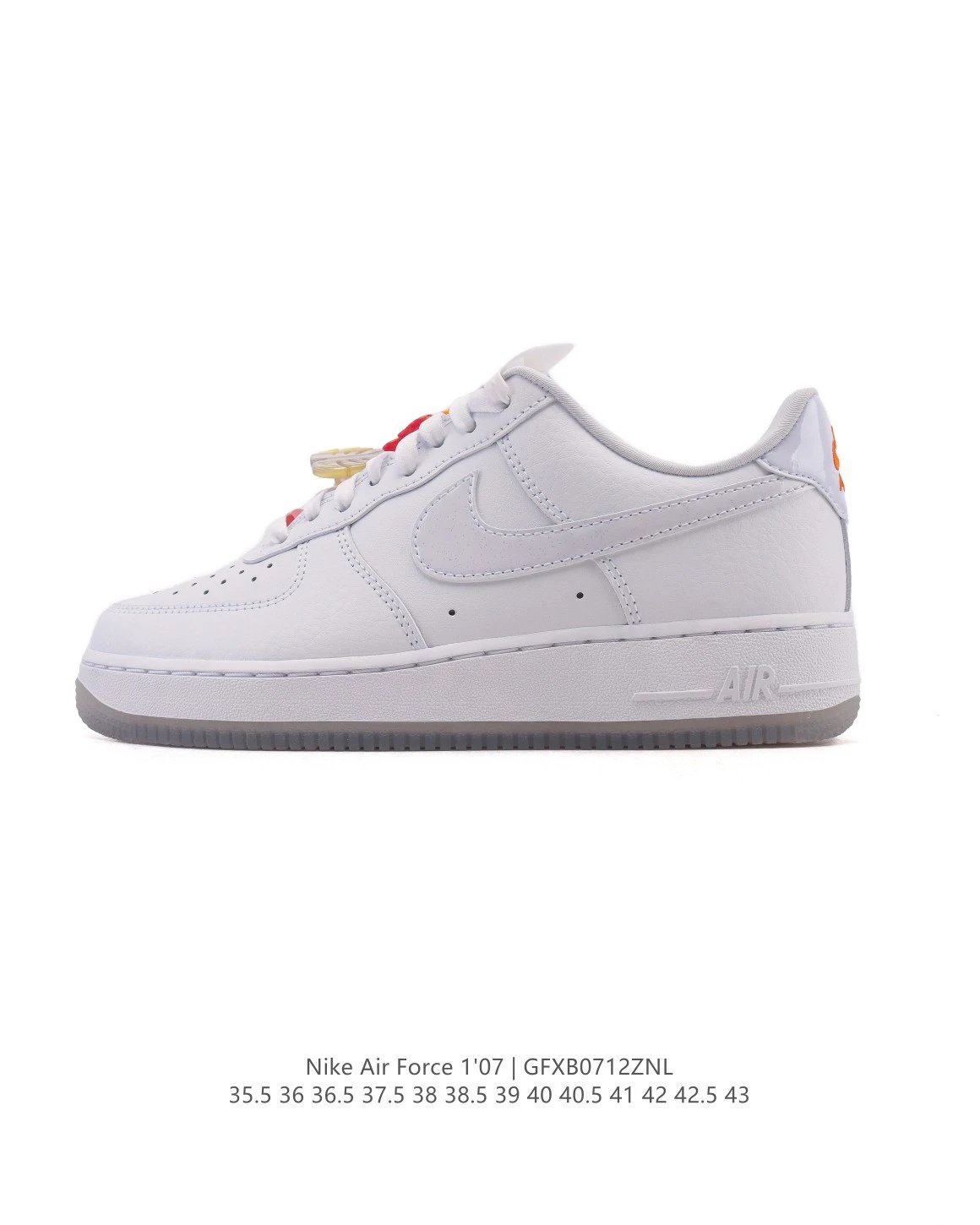 Nike Air Force 1’07 White Leather Sneakers Unisex