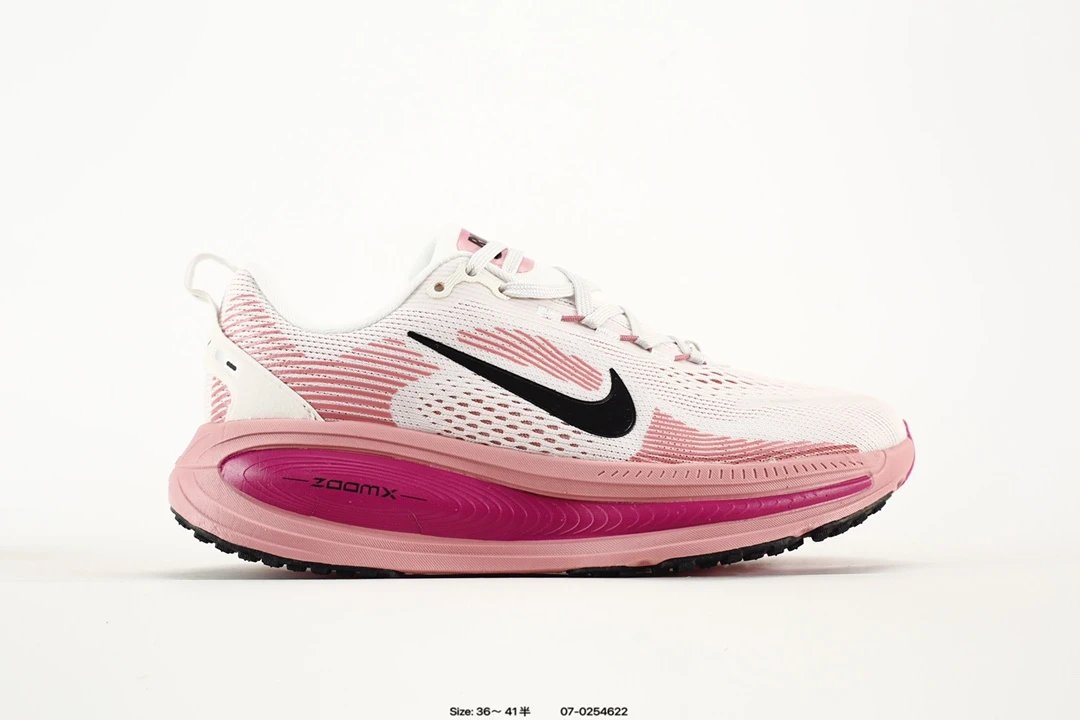 Nike ZoomX Women Running Shoes Pink White Lightweight Sneakers