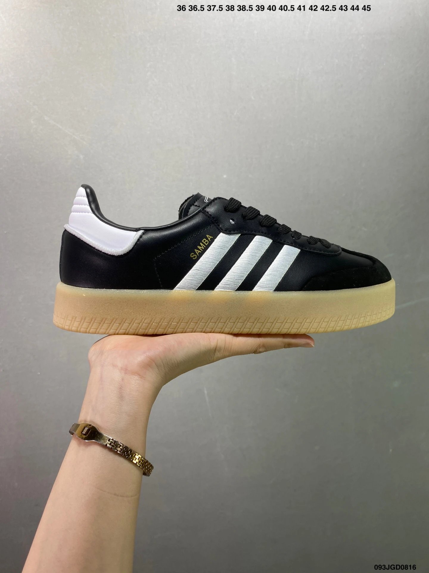 Adidas Samba Classic Black White Gum Sole Shoes