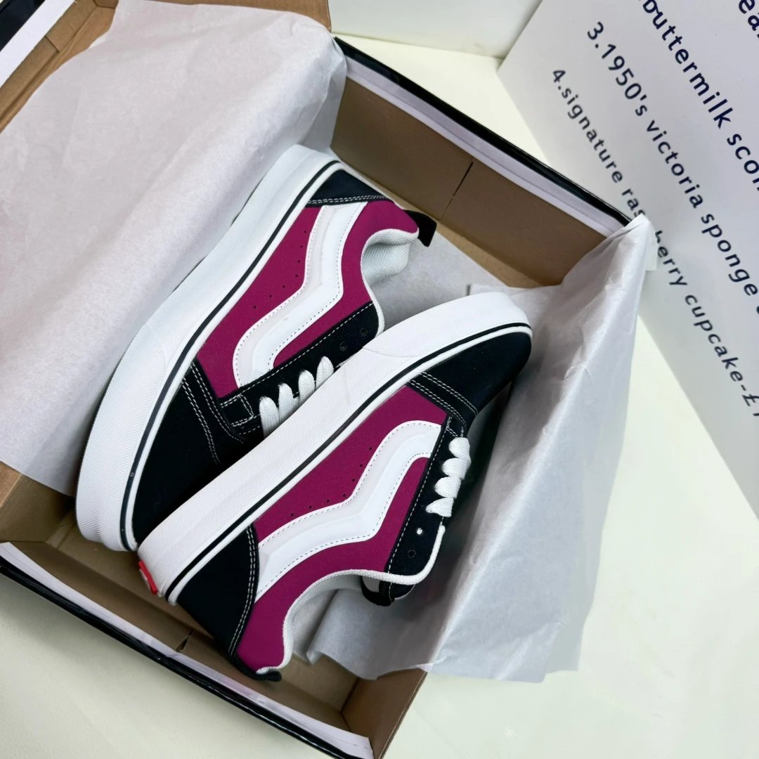 Vans Old Skool Black Purple Skate Shoes