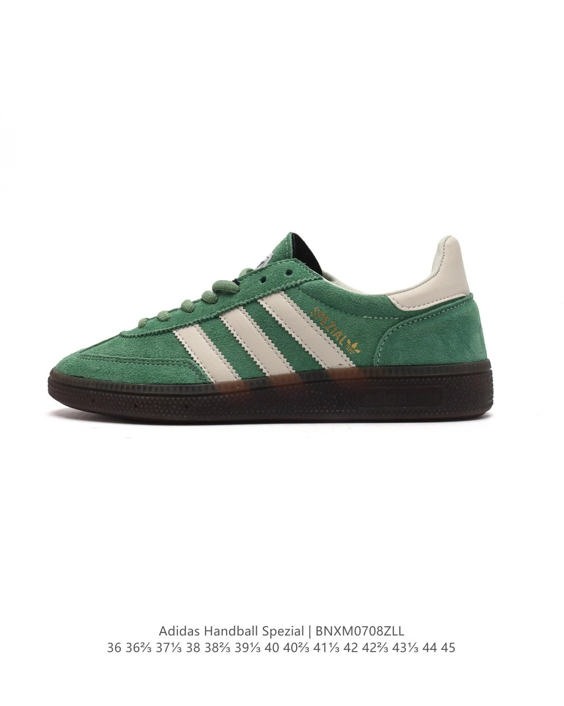 Adidas Handball Spezial Green Suede Retro Sneakers BNXM0708ZLL