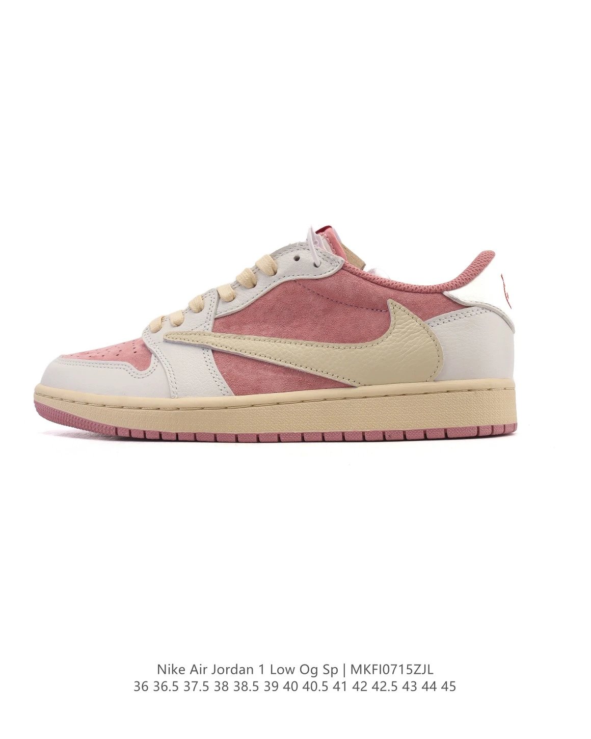 Nike Air Jordan 1 Low Pink Beige Shoes MKFI0715ZJL