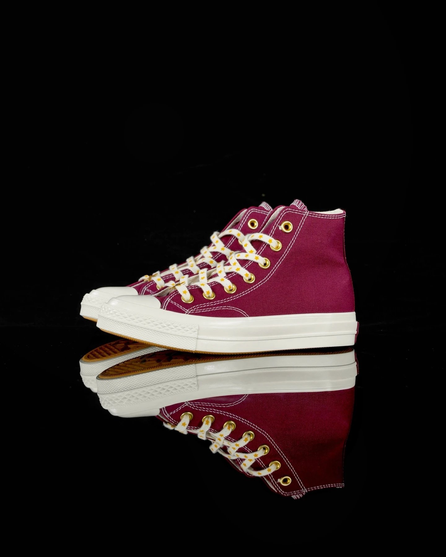 Converse Maroon High Top Canvas Sneakers