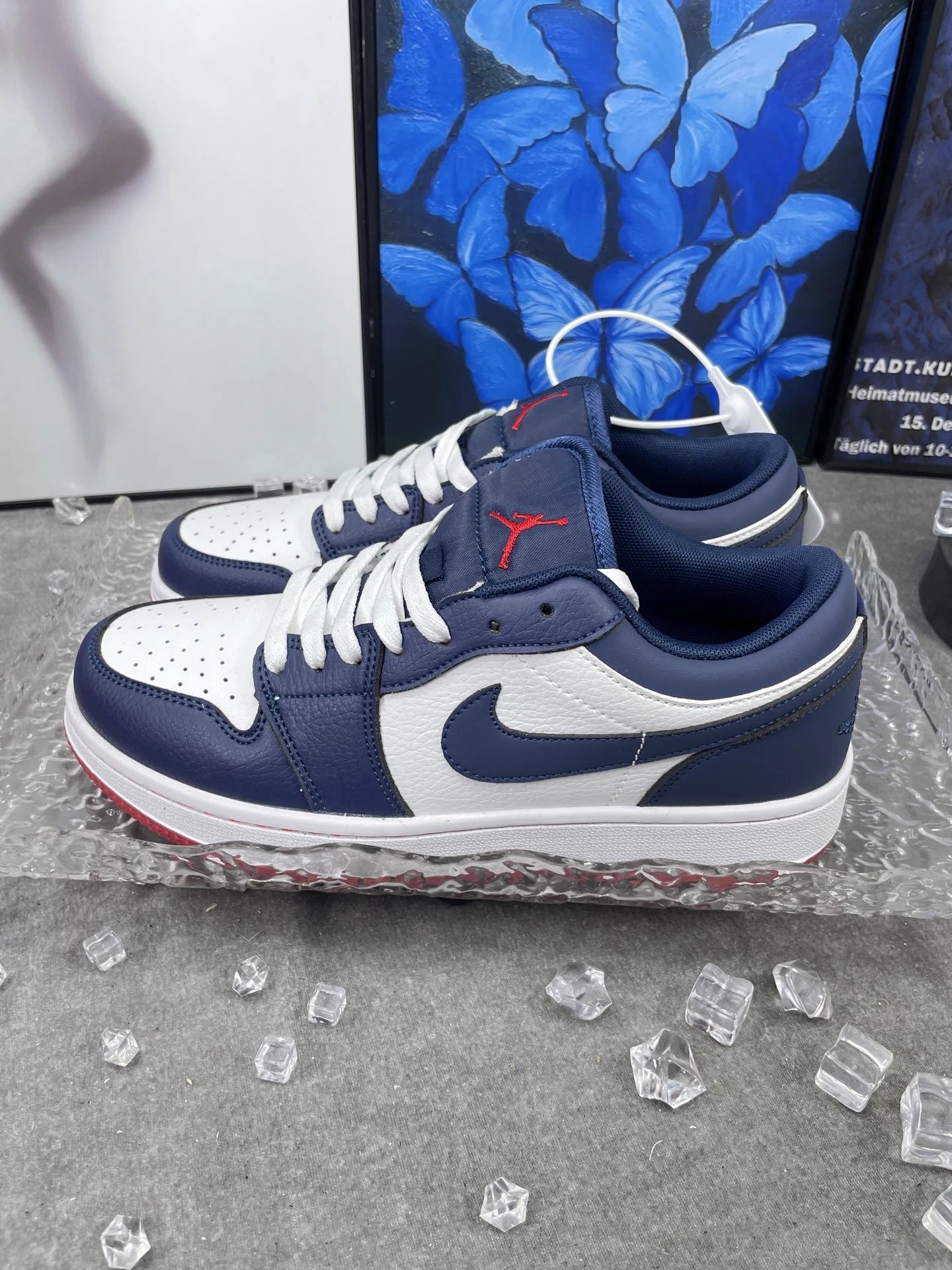 Air Jordan Low Navy White Sneakers