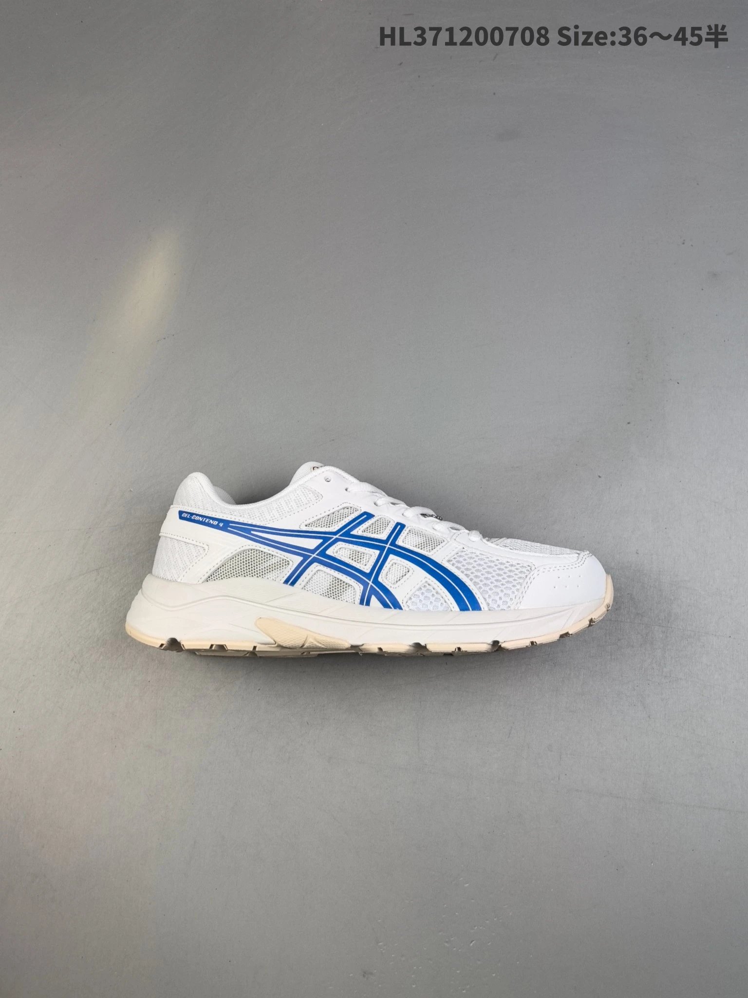 ASICS Men’s GEL Running Shoes White Blue Sneakers