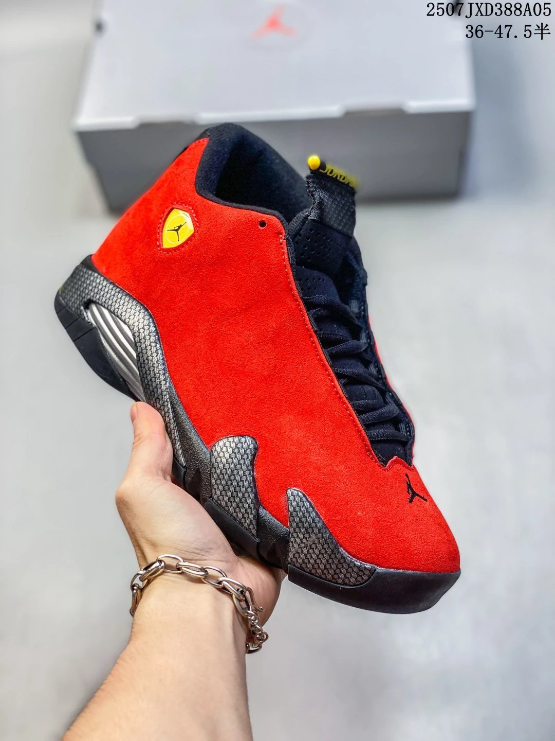 Air Jordan 14 Red Suede Men’s Basketball Shoes