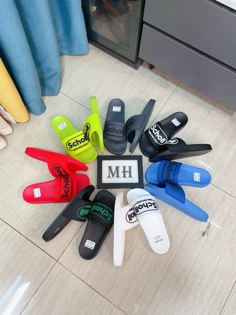 Balenciaga Scholl Slides Unisex Summer Sandals Soft Comfort