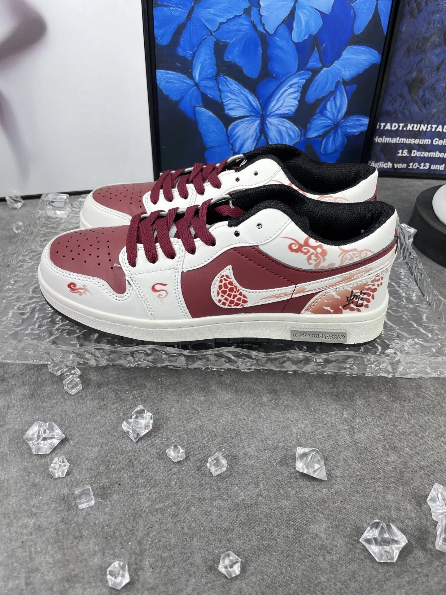 Air Jordan Low Red White Dragon Sneakers