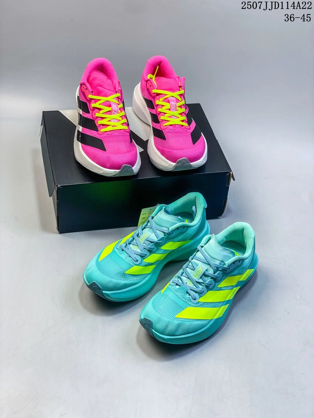 Adidas Lightweight Mesh Running Shoes Pink Teal