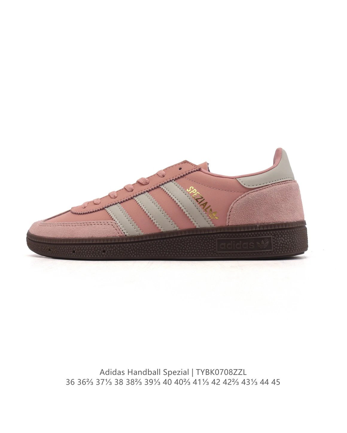 Adidas Handball Spezial Pink Grey Suede Sneakers TYBK0708ZZL