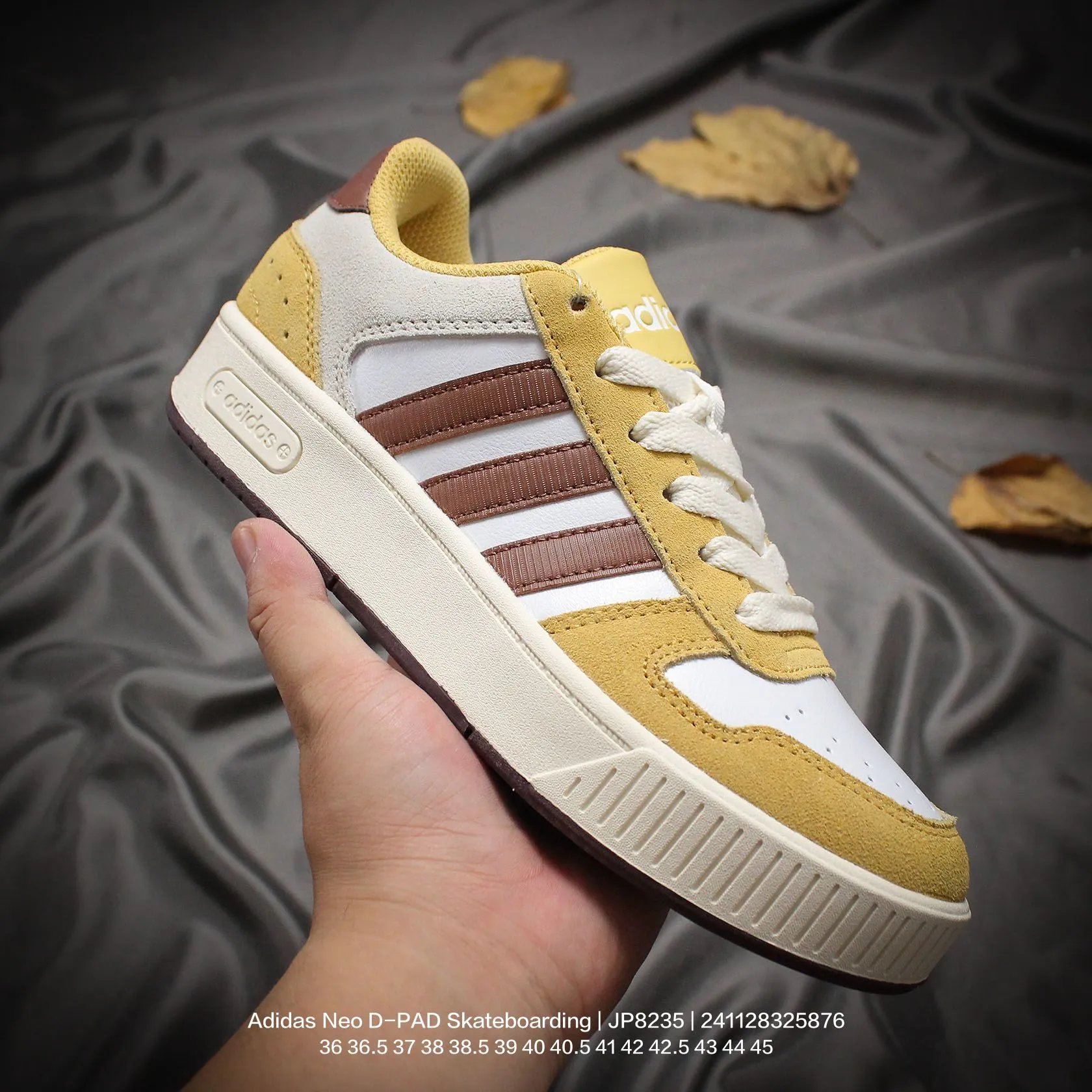Adidas Neo D-PAD Yellow Brown Skate Shoes JP8235