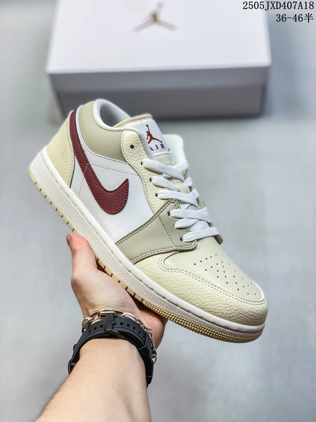 Air Jordan Low Retro Leather Sneakers