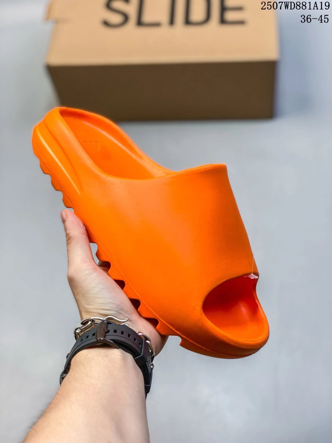 Yeezy Slide Orange Unisex EVA Foam Sandals 36-45
