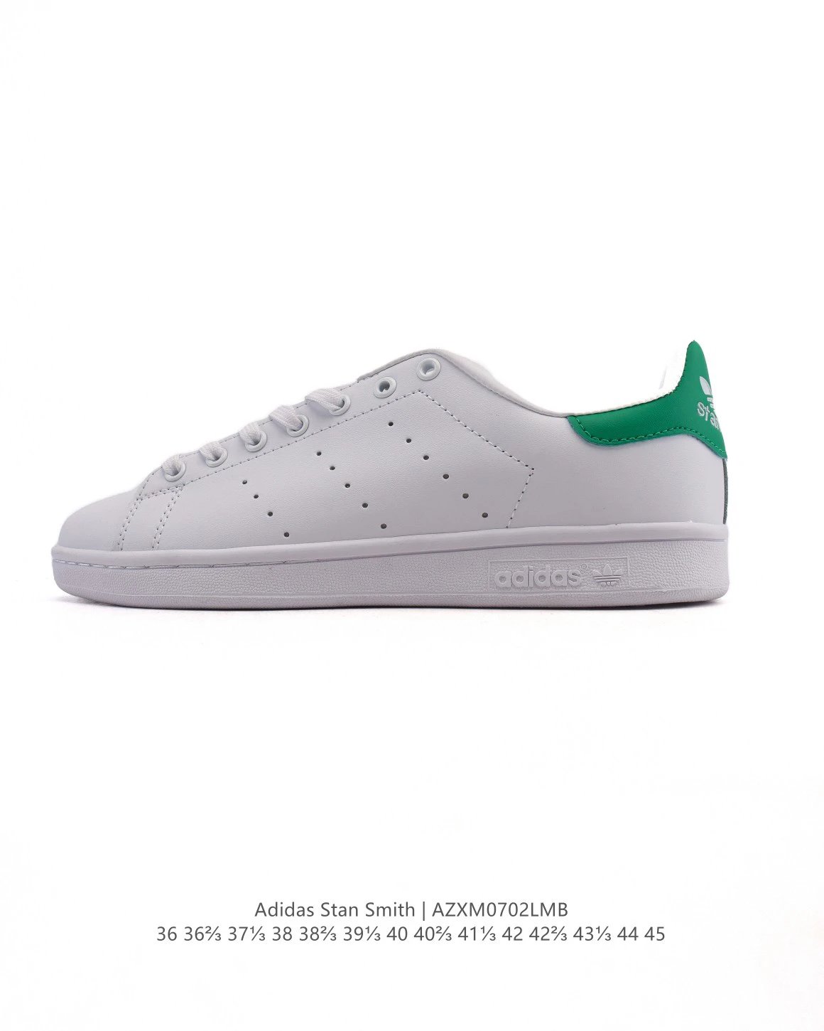 Adidas Stan Smith White Green Leather Sneakers AZXM0702LMB