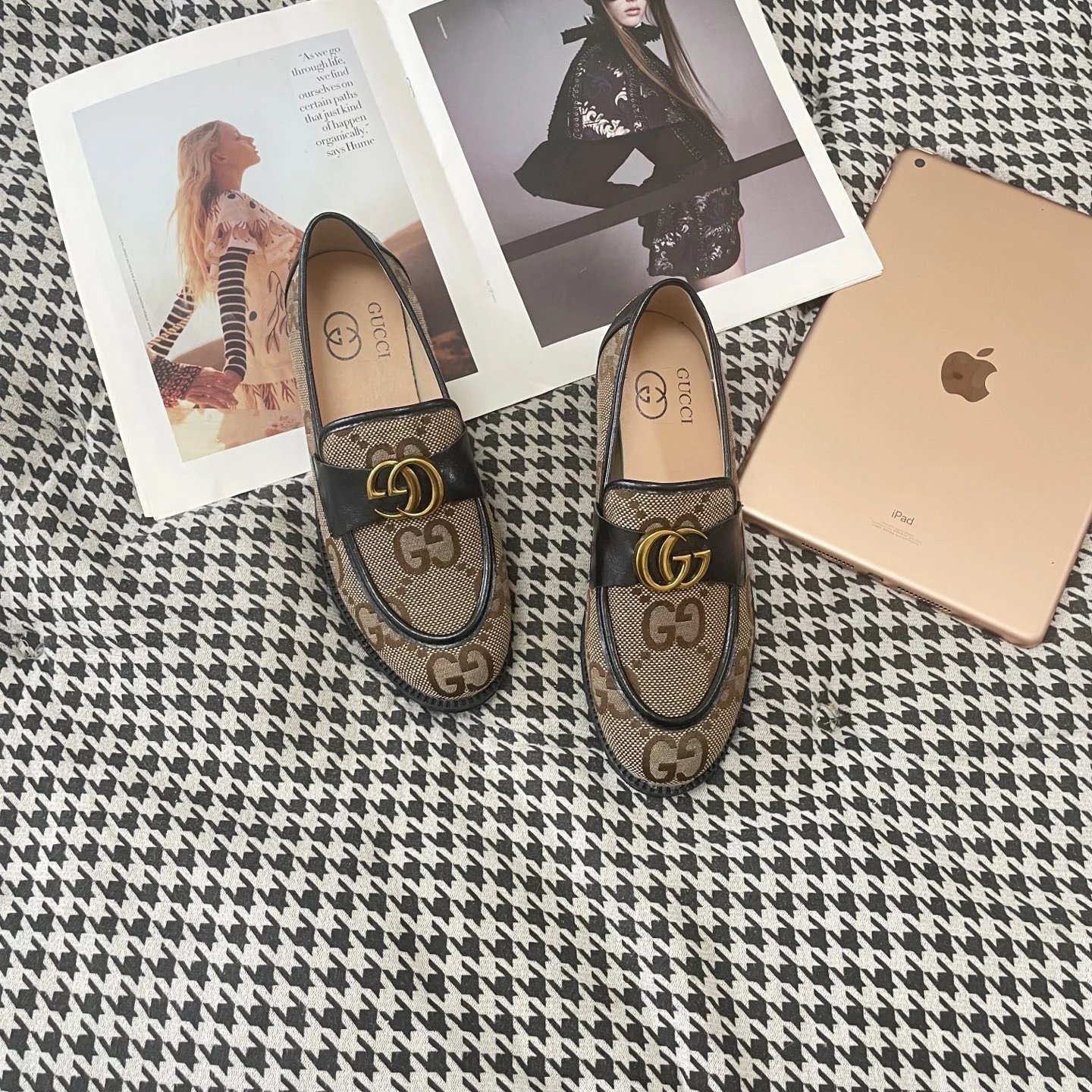 Gucci GG Canvas Loafers Women’s Designer Shoes