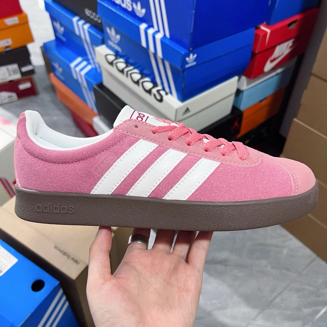 Adidas Women’s Pink Suede Sneakers Casual Streetwear Shoes