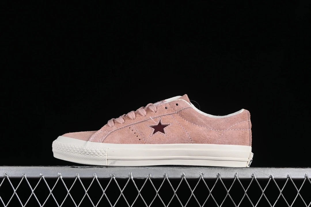 Converse Soft Pink Suede Star Low Sneakers
