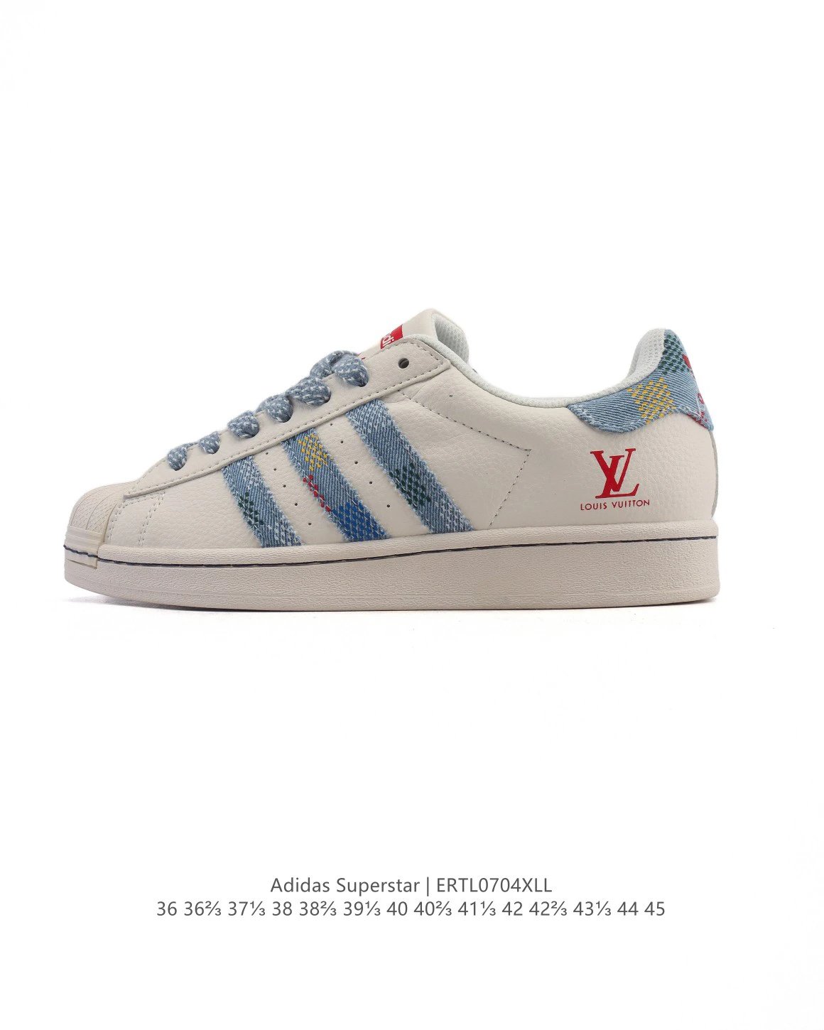 Adidas Superstar ERTL0704XLL Denim Stripe Sneakers