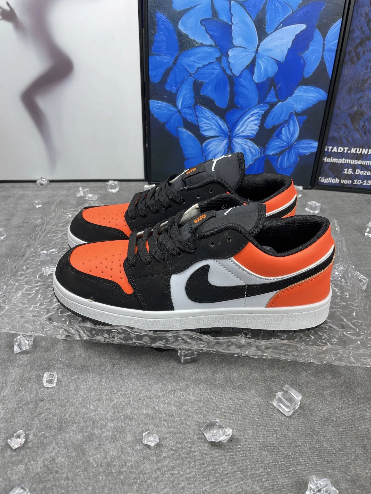 Nike Air Jordan Low Black Orange White Sneakers