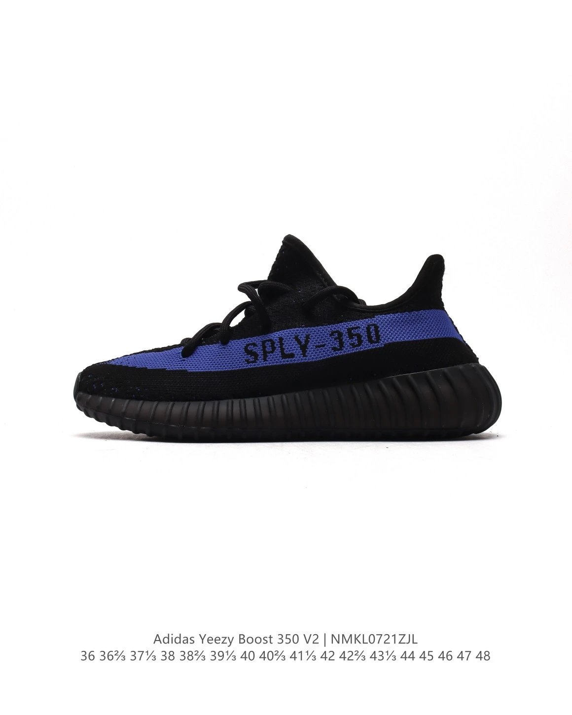 Adidas Yeezy Boost 350 V2 Black Blue Sneakers