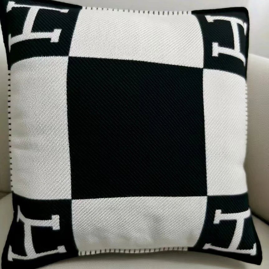 Pillowcase Ink Black (Willow Stripe Style) (Pillow Insert Included)