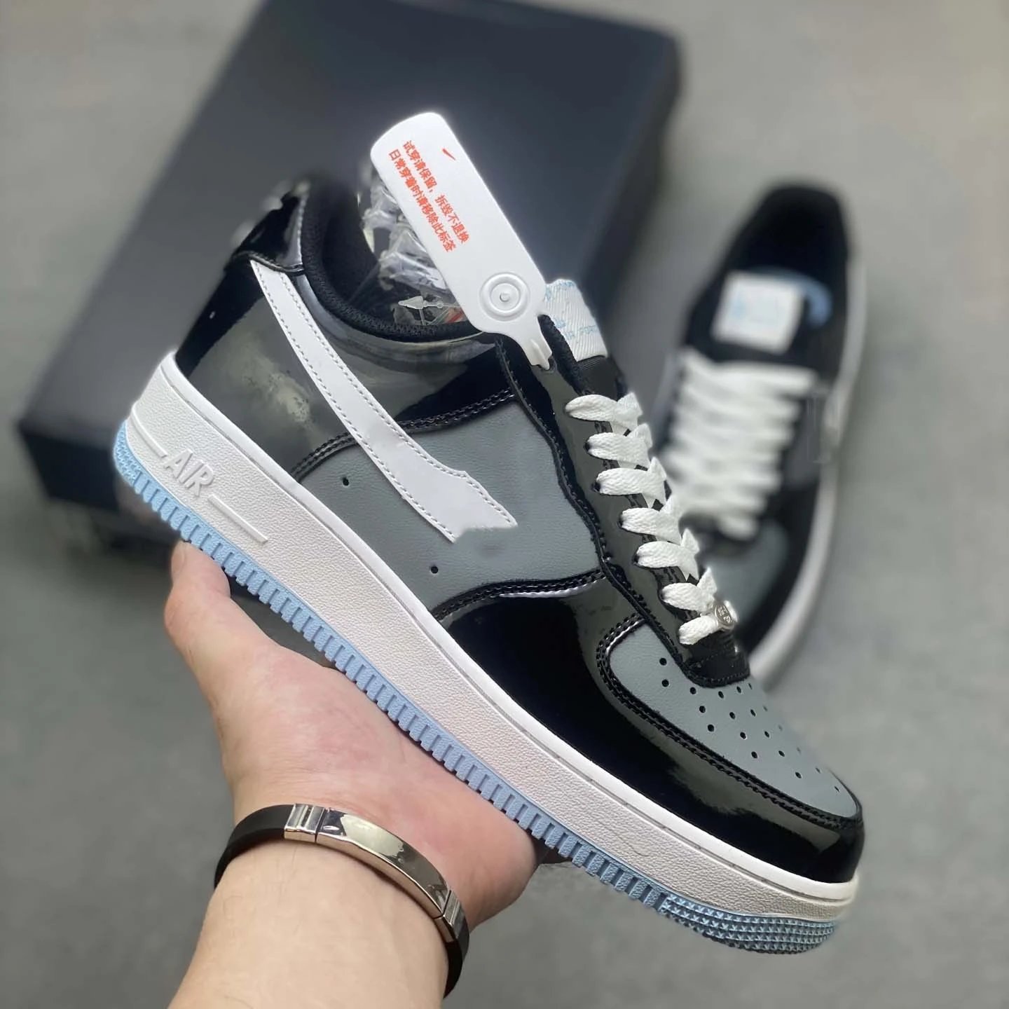 Black Grey [Patent Leather]