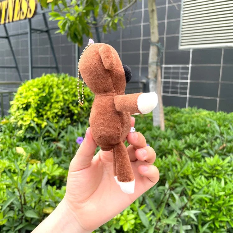 Dou Dou Bear Cartoon Plush Toy Keychain photo 4