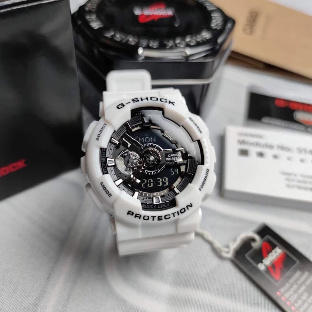 Casiowatch【龍一】卡西欧手表GA110电子表白黑全套齐全原单最高版本生活防水抬手灯G-Shock - 133343