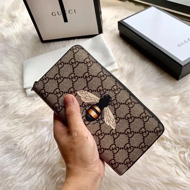 Gucci Wallets & Card Holders Zip-around long wallet with GG monogram and animal motif variants product detail image 50