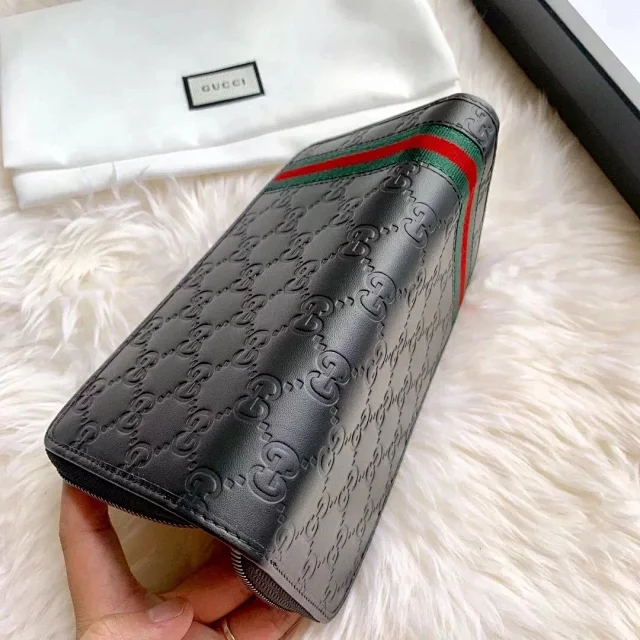 Gucci Wallets & Card Holders Zip-around long wallet with GG monogram and animal motif variants product detail image 60