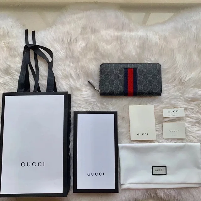 Gucci Wallets & Card Holders Zip-around long wallet with GG monogram and animal motif variants product detail image 14
