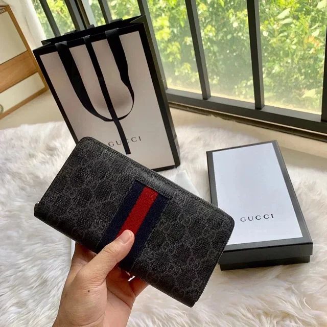 Gucci Wallets & Card Holders Zip-around long wallet with GG monogram and animal motif variants product detail image 17
