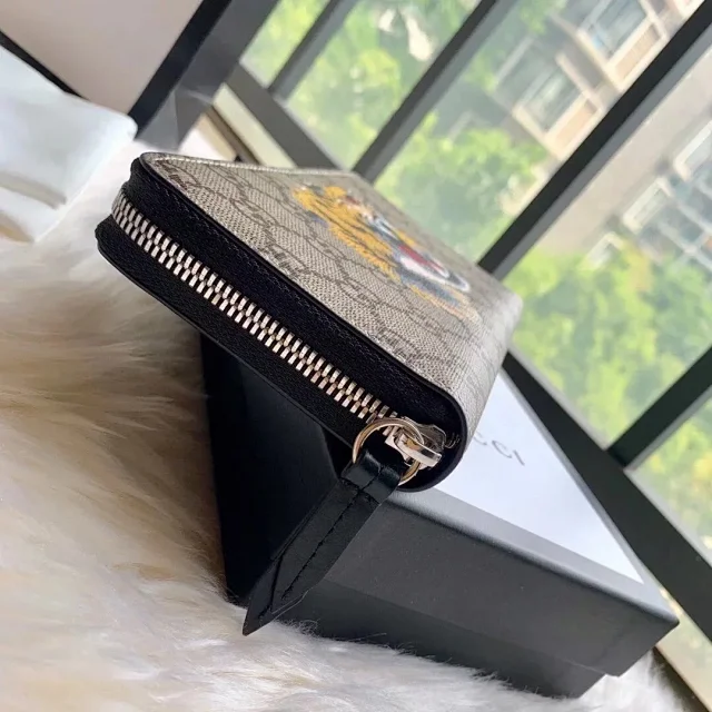 Gucci Wallets & Card Holders Zip-around long wallet with GG monogram and animal motif variants product detail image 36