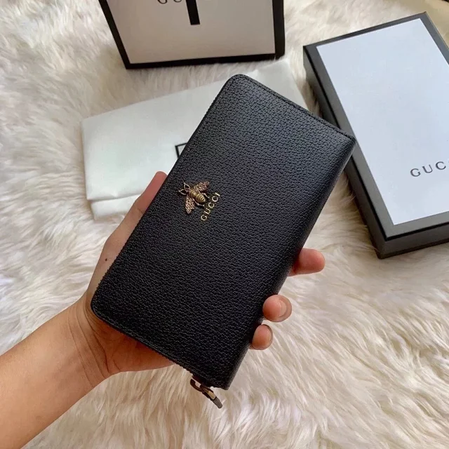 Gucci Wallets & Card Holders Zip-around long wallet with GG monogram and animal motif variants product detail image 70