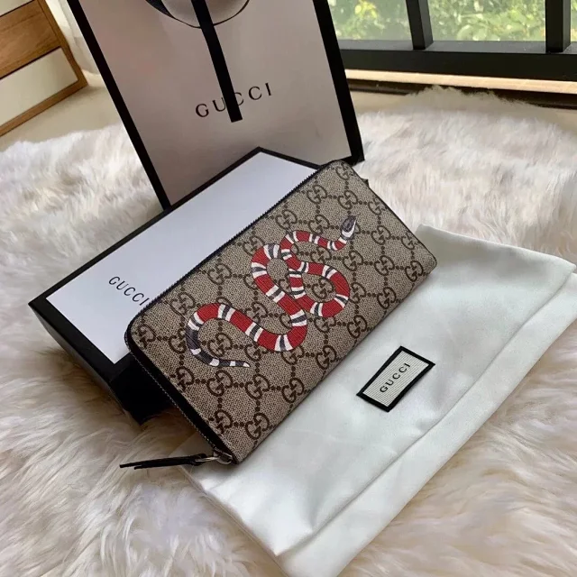Gucci Wallets & Card Holders Zip-around long wallet with GG monogram and animal motif variants product detail image 42