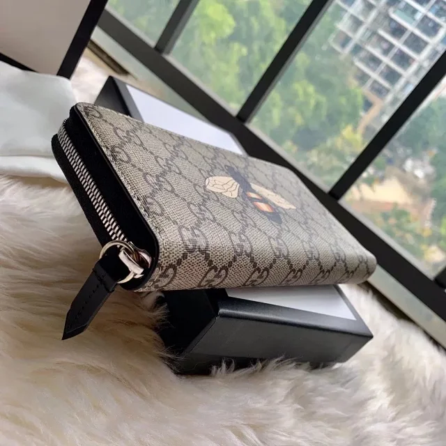 Gucci Wallets & Card Holders Zip-around long wallet with GG monogram and animal motif variants product detail image 51