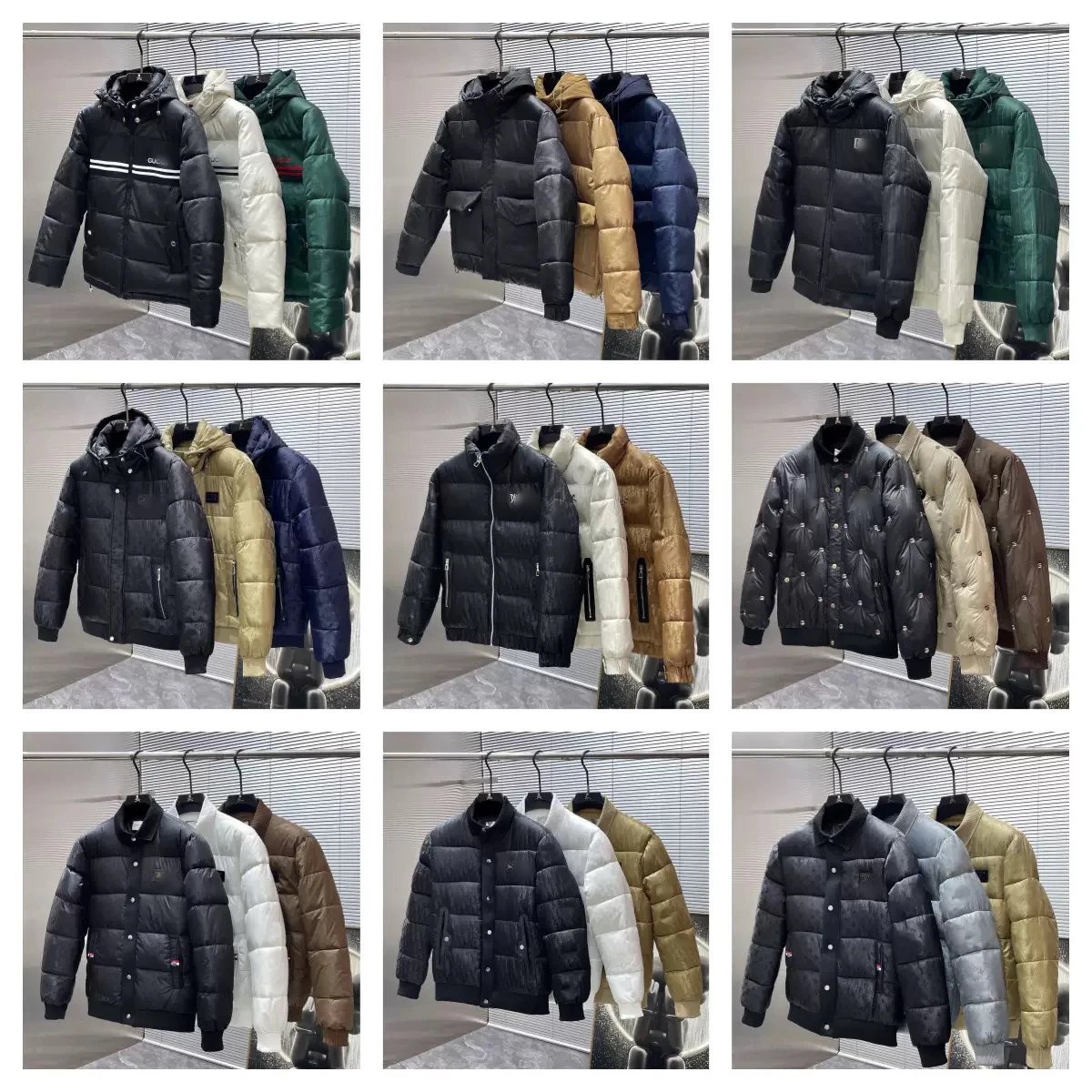 Men’s short cotton coat slim lapel men’s thickened warm cotton coat