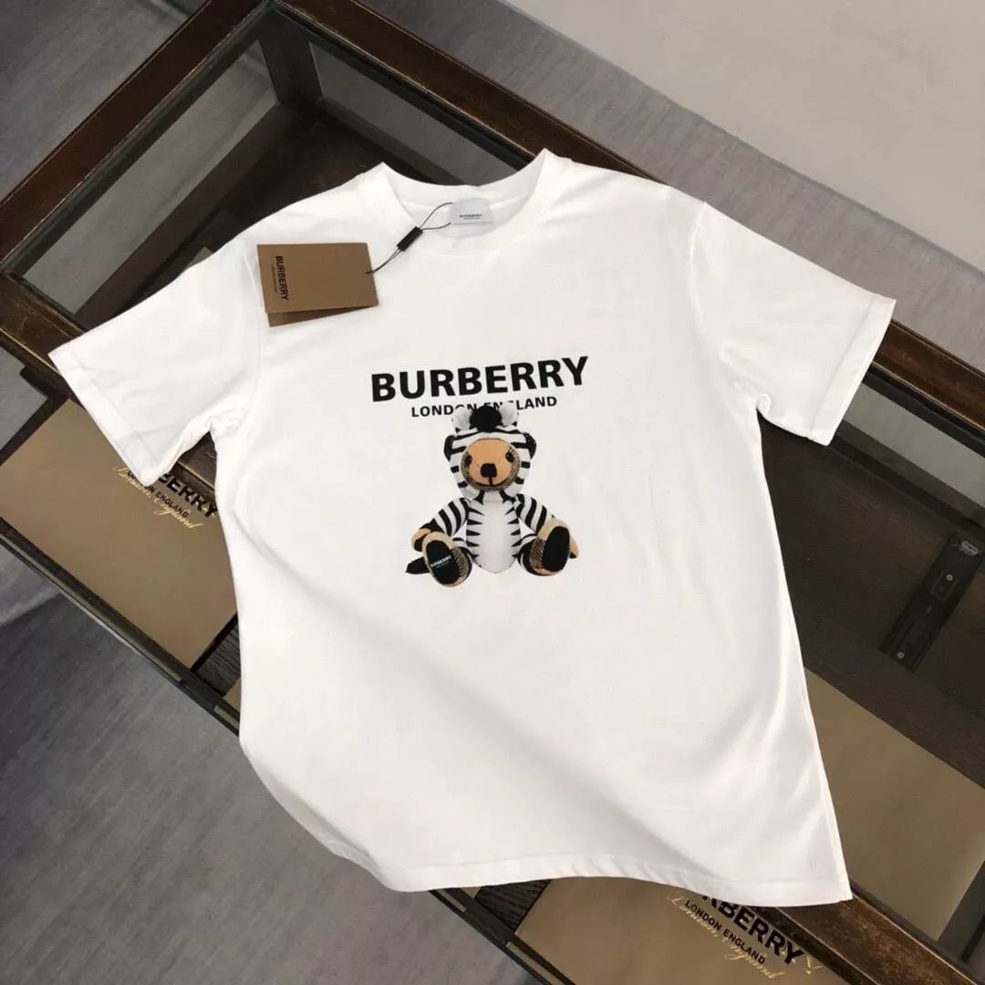 High version! Advanced summer new cotton round neck printed short sleeved loose casual teddy bear versatile half sleeved top men's and women's T-shirt
