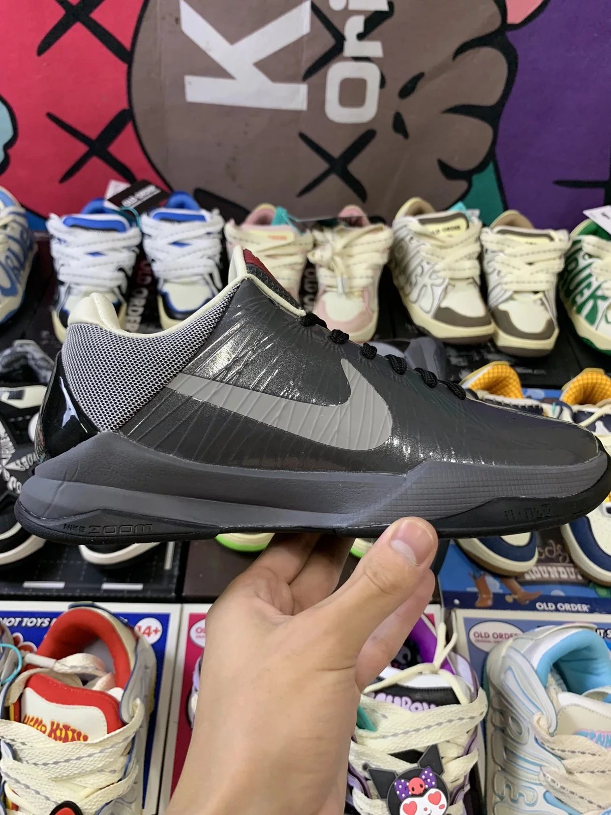 Nike Zoom Kobe 5 Protro 5 Rings Basketball Shoes Gray